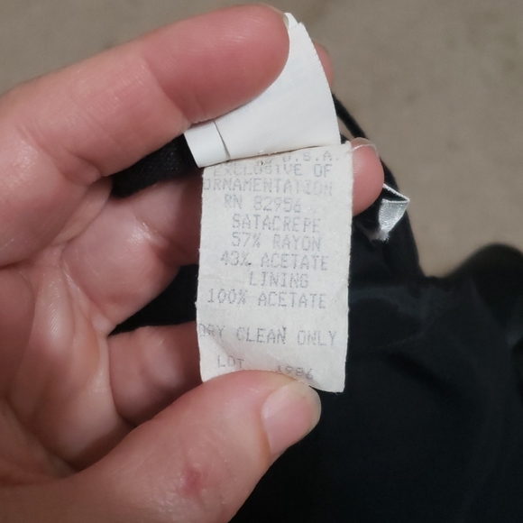 Vintage New Image 6 sweetheart neckline satin strappy back deep slit - Picture 6 of 8